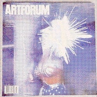 the cover of artforum magazine with a woman in a costume